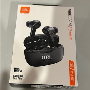 JBL Vibe Beam Wireless Earbuds - Black